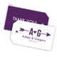 Initial Arrow Heart Hanging Gift Tags with Organza Bags Image 8 of 11